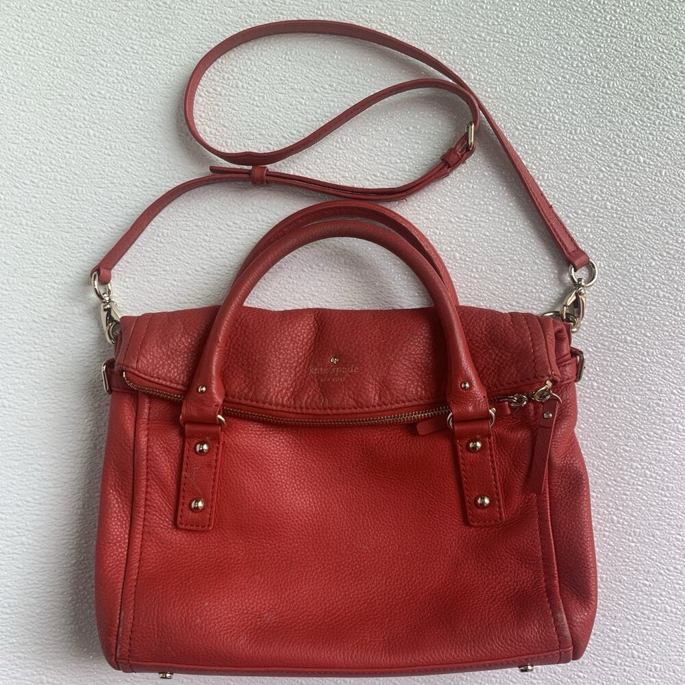 Kate Spade New York Bag Cobble Hill Small Leslie Leather Bag Convertible Satchel